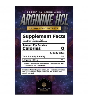 Arginina HCL 110 servicios Dark Matter